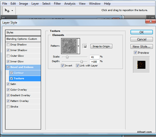 Golden apple tree. Magic scene. Adobe Photoshop Tutorial.